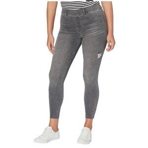 SPANX Grey Distressed Skinny Jean Pull-On Leggings | VGUC | Medium